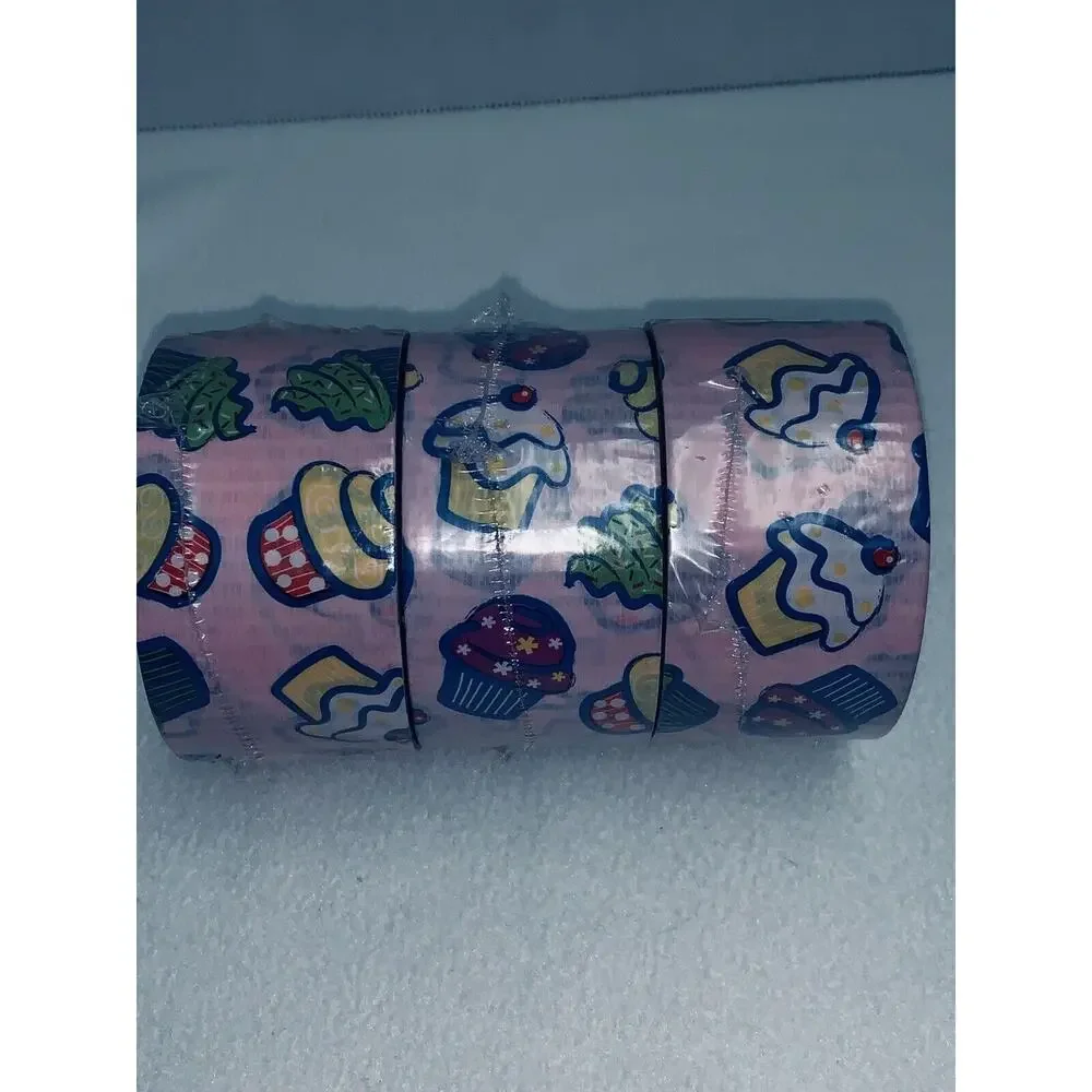 Lot of 3 Duct Tape Cupcake Fashion 1.88